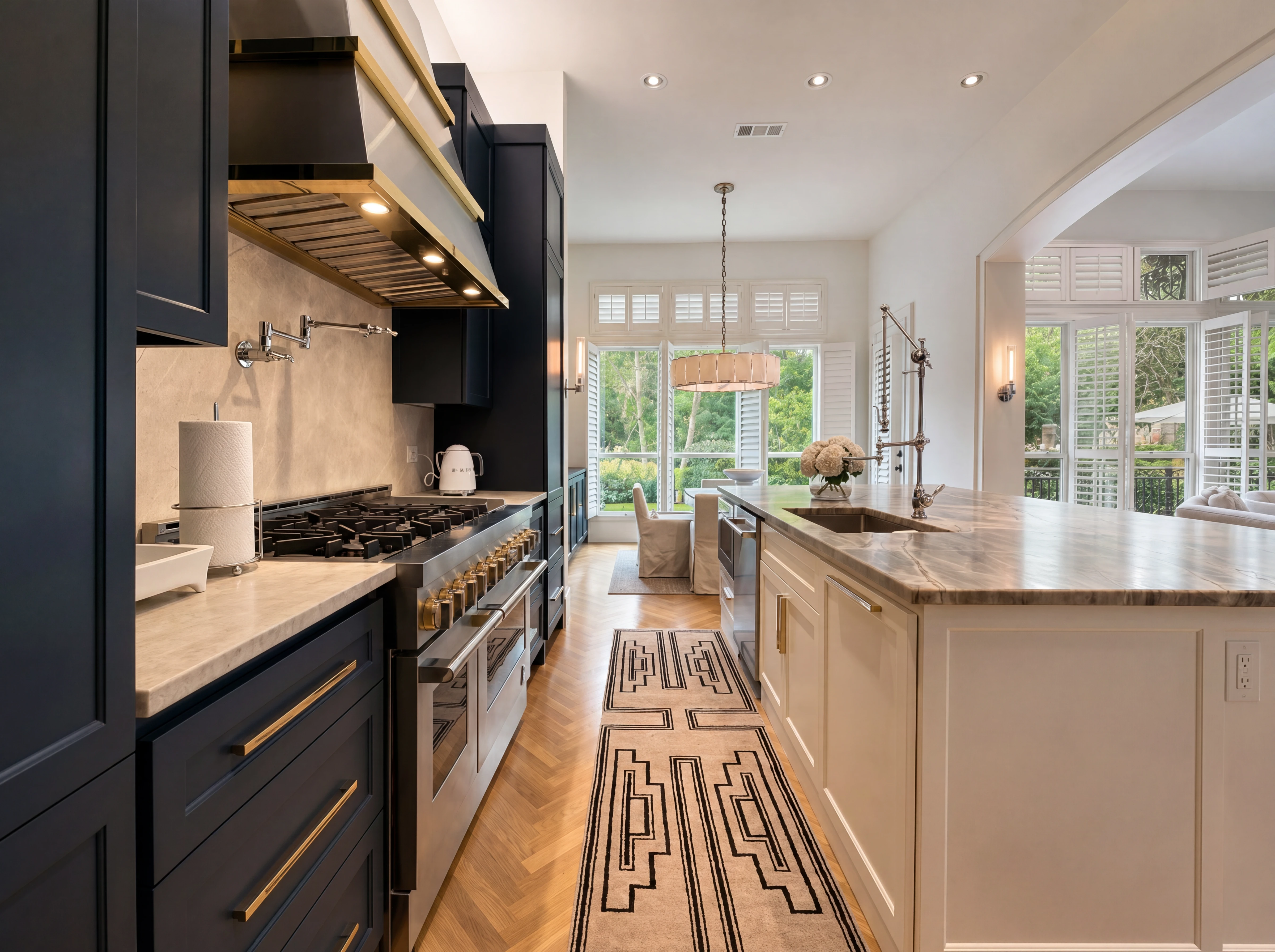 Kitchen counters and cabinetry