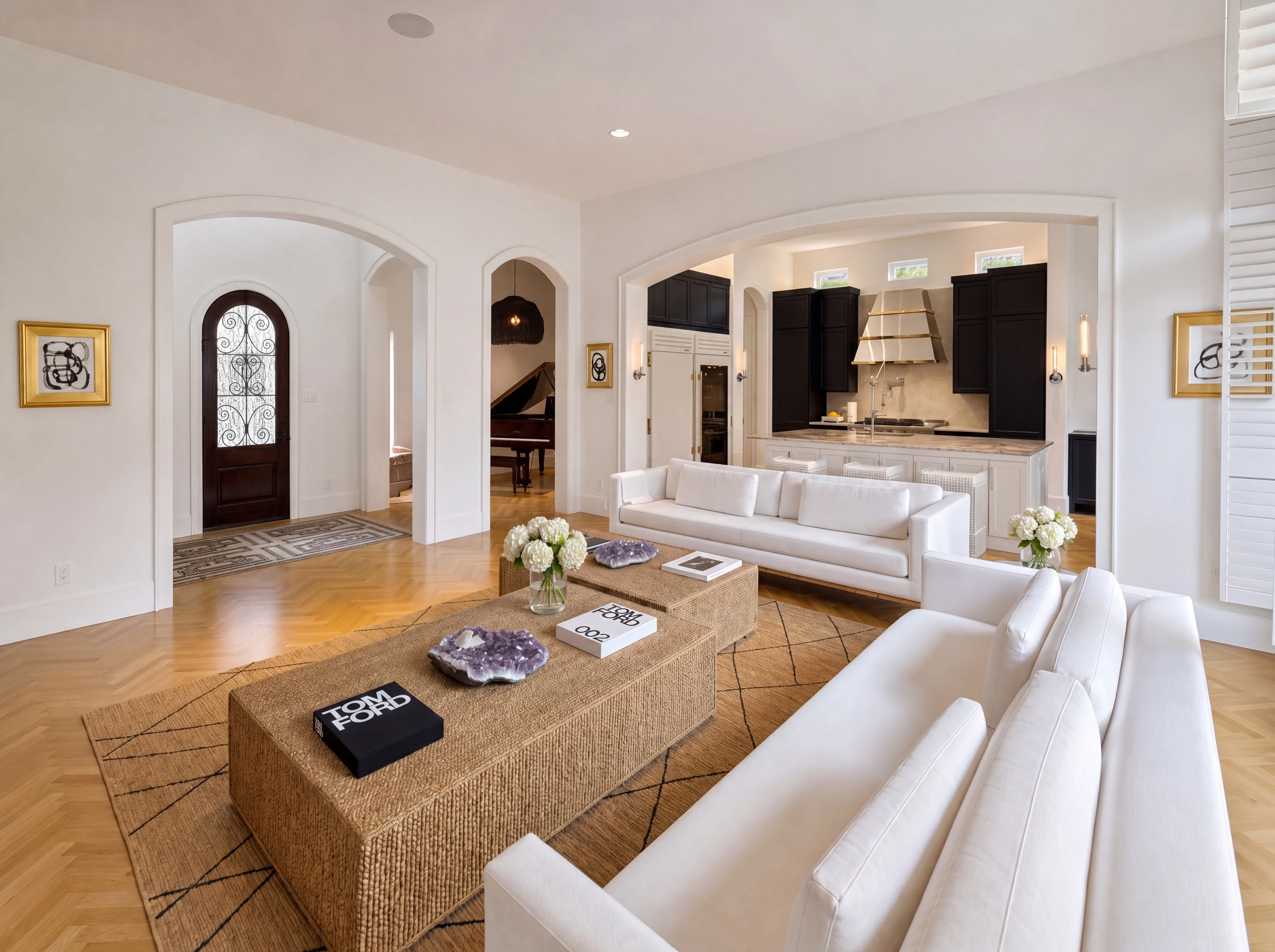 Living room wide view