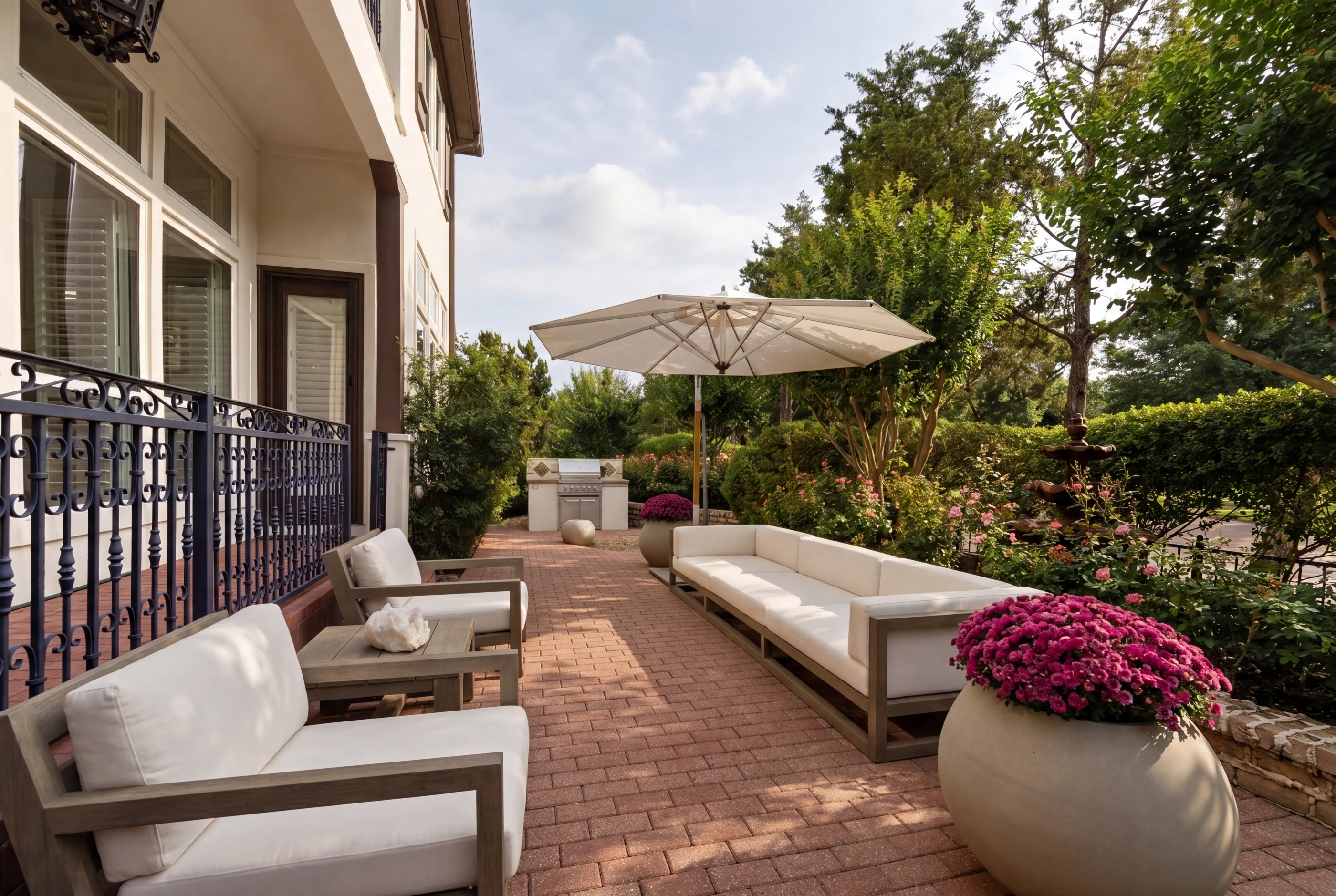 Patio seating area