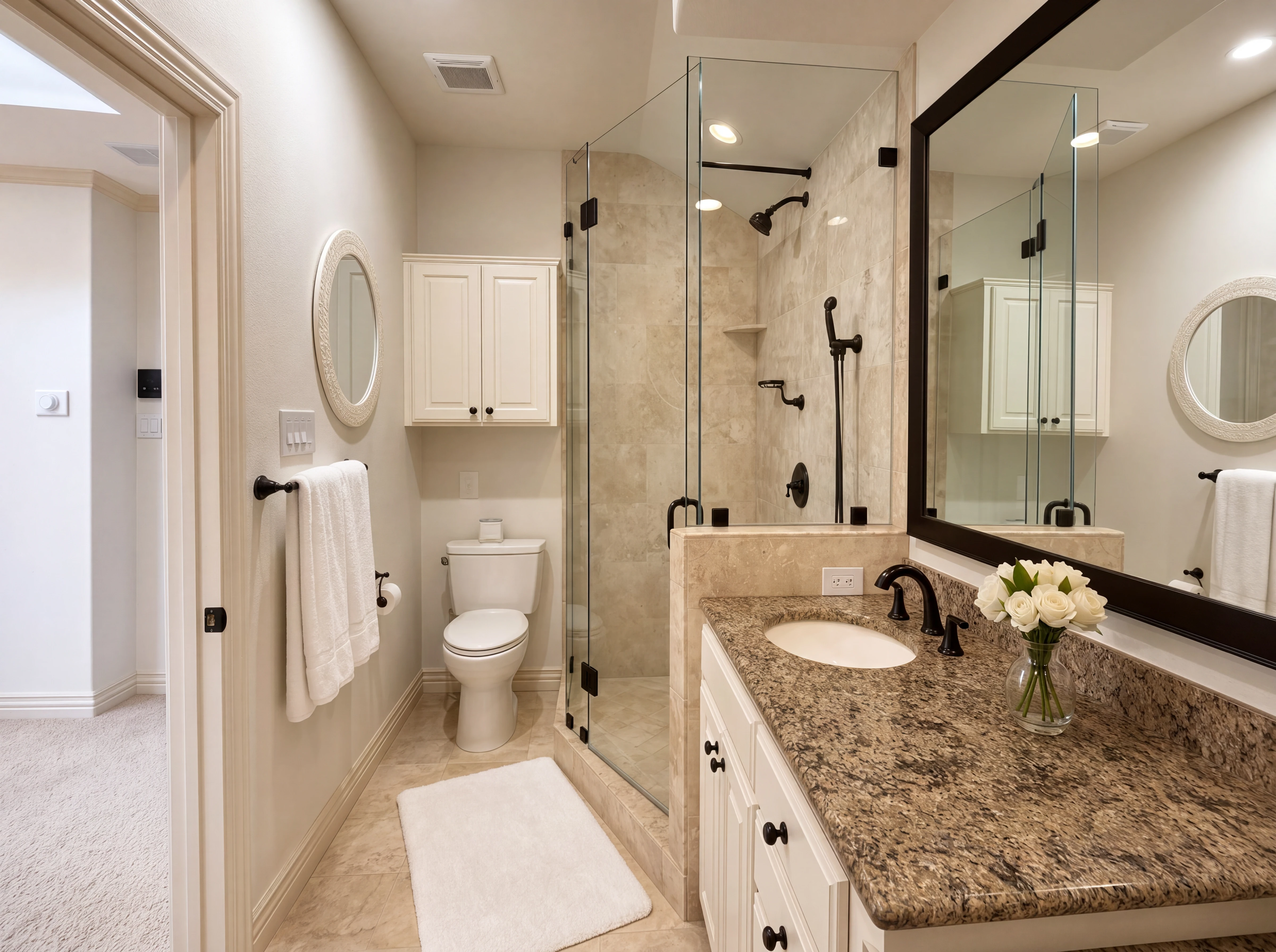 Upstairs primary bath