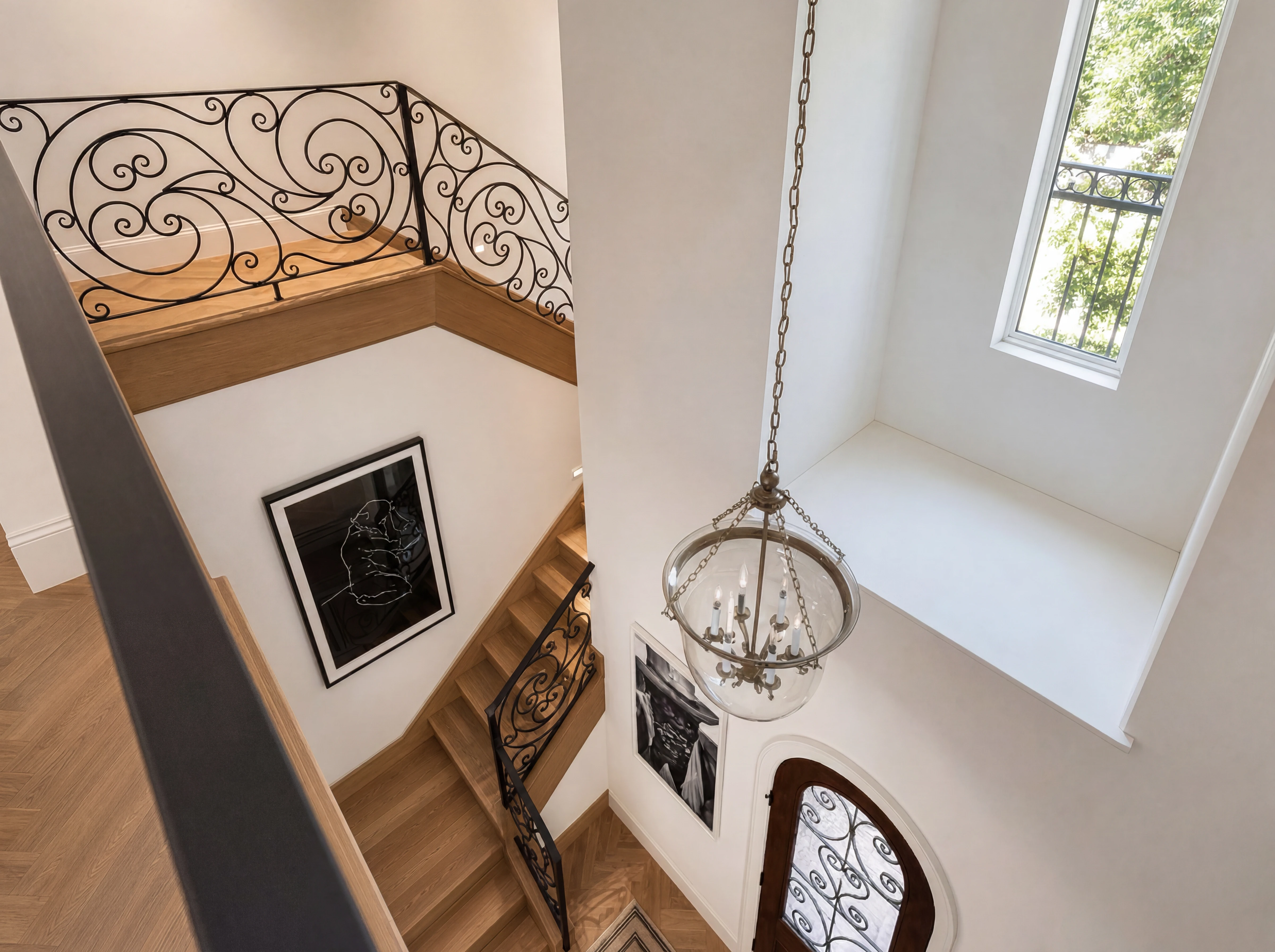 View from staircase landing