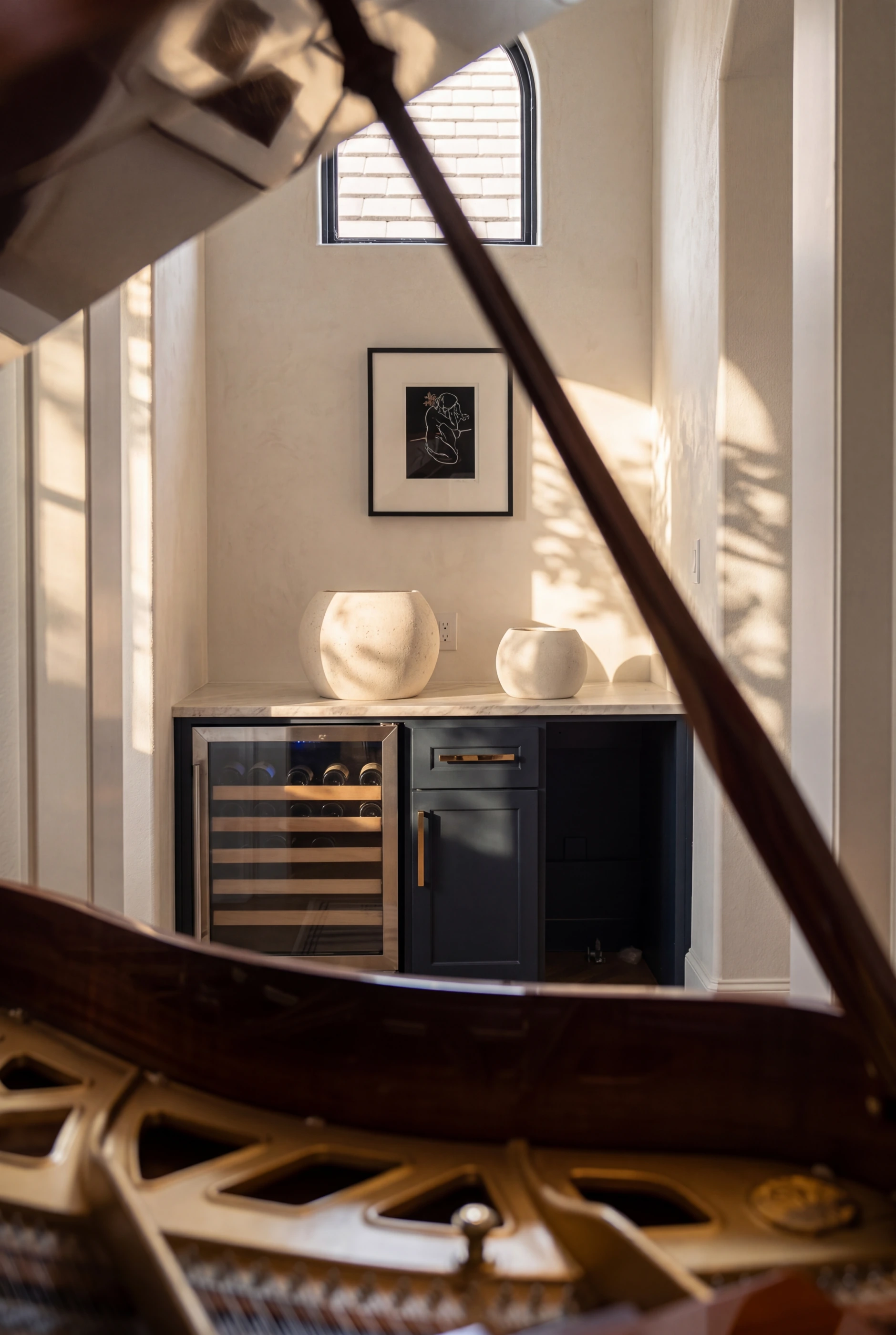 Wine cooler detail